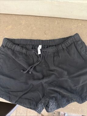 RVCA Black Drawstring Shorts
